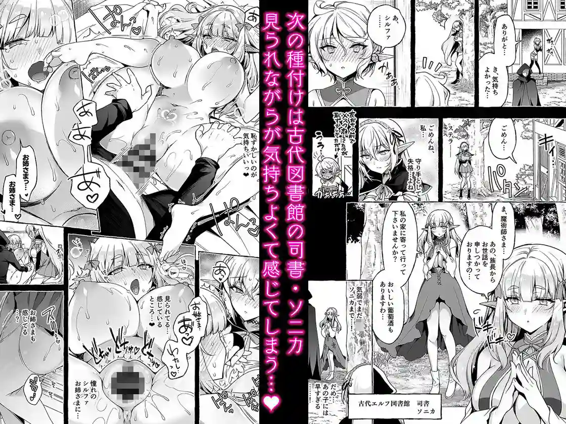 【にのこや】によるエロ漫画同人誌作品【淫紋魔術師のエルフハーレム（d_735593）】のサンプル_03