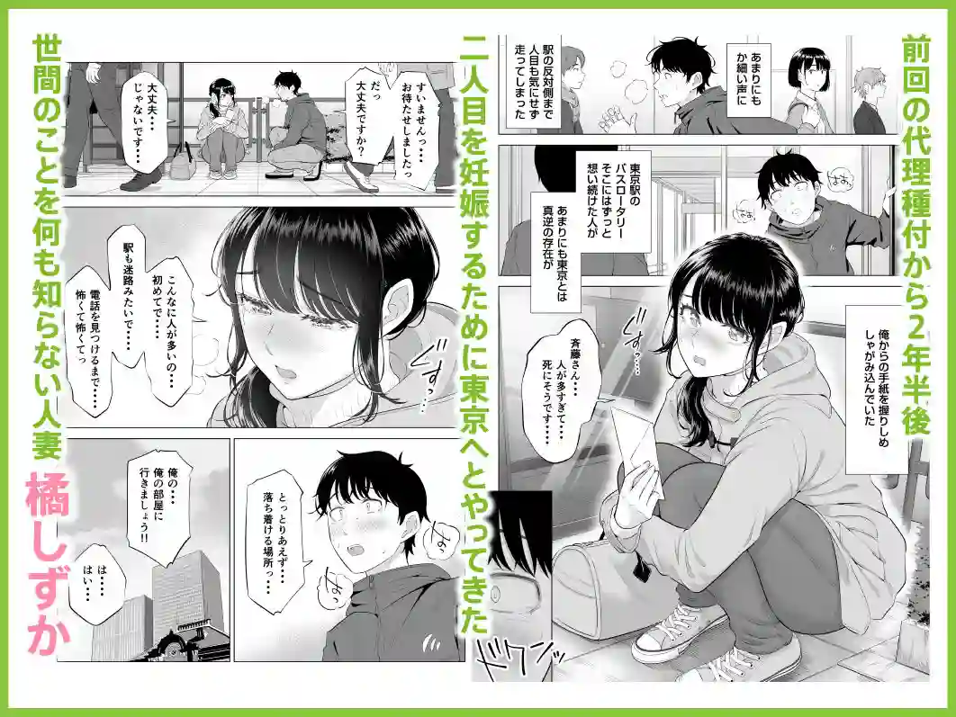 【伊達ろく】によるエロ漫画同人誌作品【俺が代理種付することになった人妻橘しずかさんはなんにも知らない！！その2（d_684334）】のサンプル_02