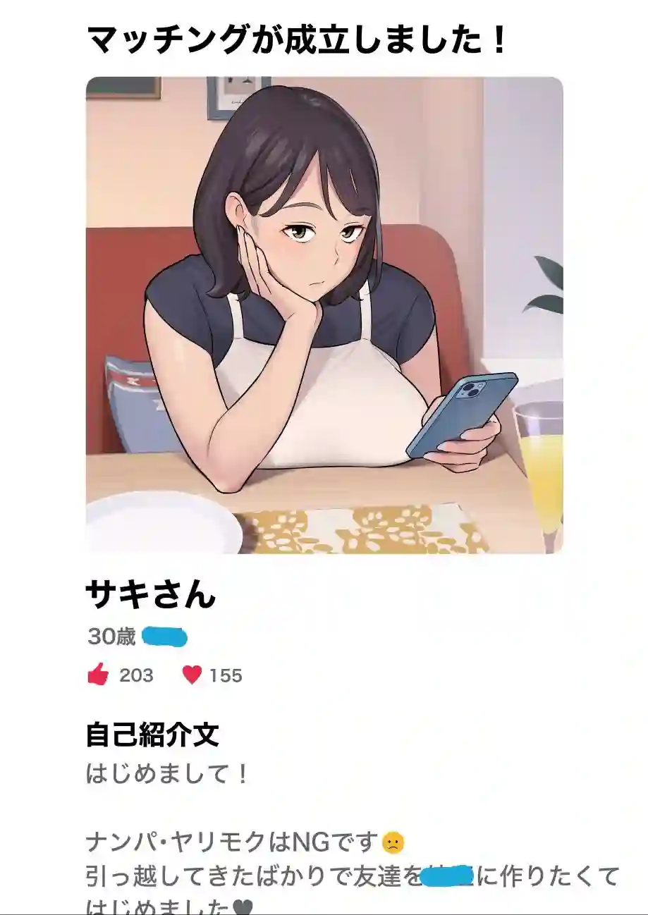 【アルプス一万堂】によるエロ漫画同人誌作品【俺のマチアプ体験記〜普通の主婦が一番エロい〜(d_355656)】のサンプル_02