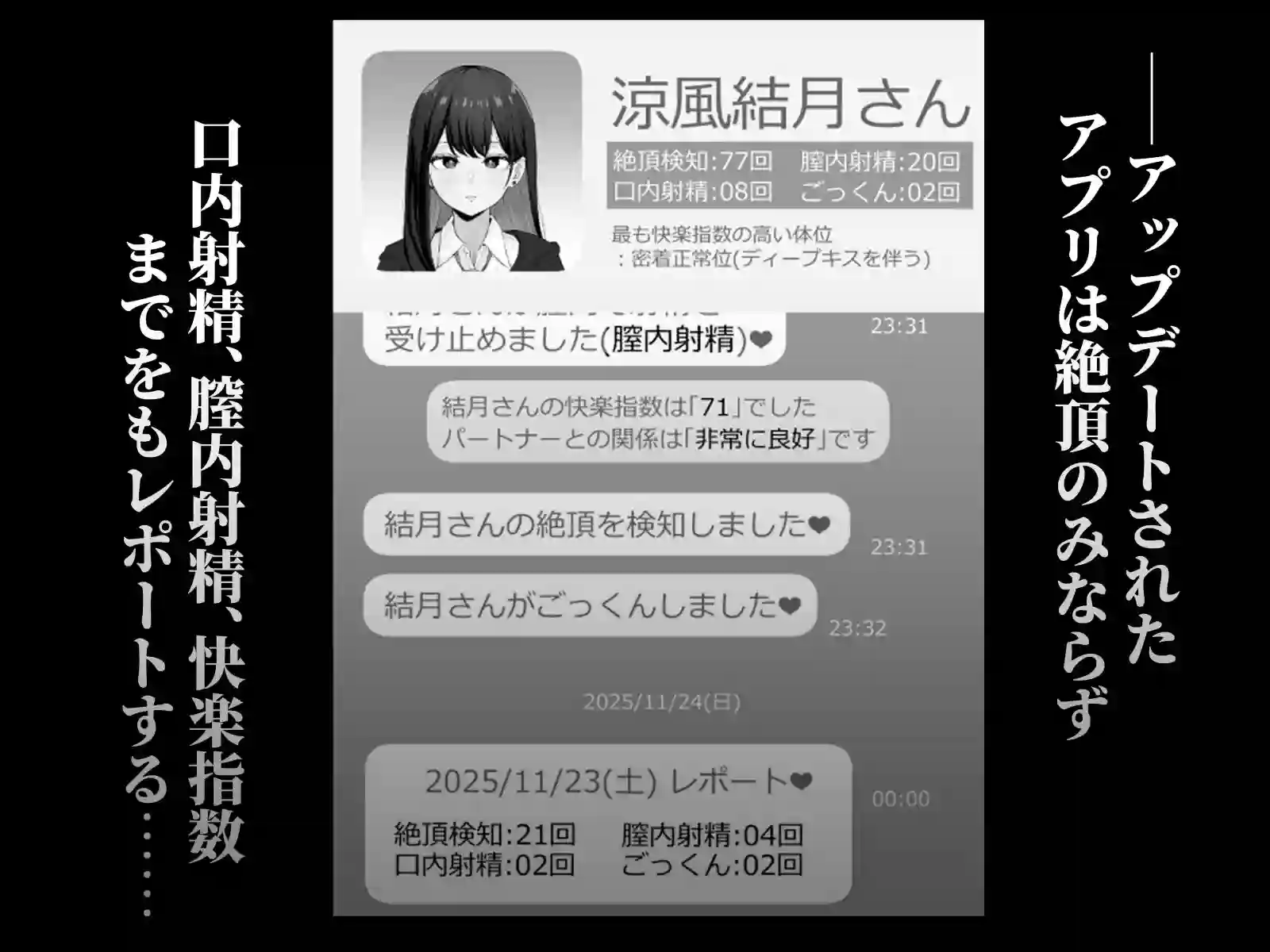 【ソーラーぱぷりか】によるエロ漫画同人誌作品【絶頂検知アプリ2〜過激化する寝取られレポート〜(d_712069)】のサンプル_01