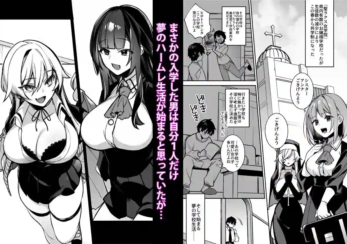 【ぷぅのぷぅぷぅぷぅ】によるエロ漫画同人誌作品【犯●れ催● 男子1人しかいない学園で性格最悪のイジメっこに犯●れまくる（d_230198）】のサンプル_01
