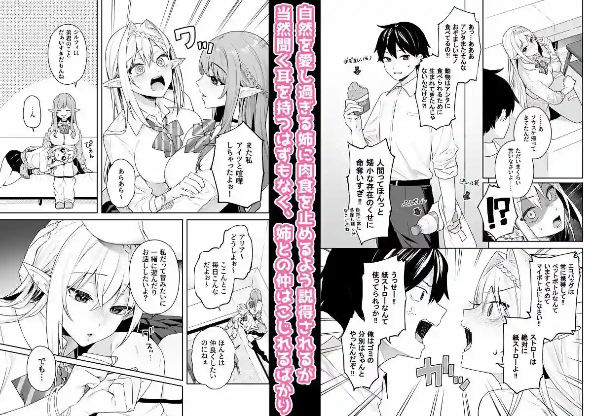 【ぷぅのぷぅぷぅぷぅ】によるエロ漫画同人誌作品【肉食系ヴィーガンギャルエルフは弟ちんぽに夢中(d_274784)】のサンプル_02