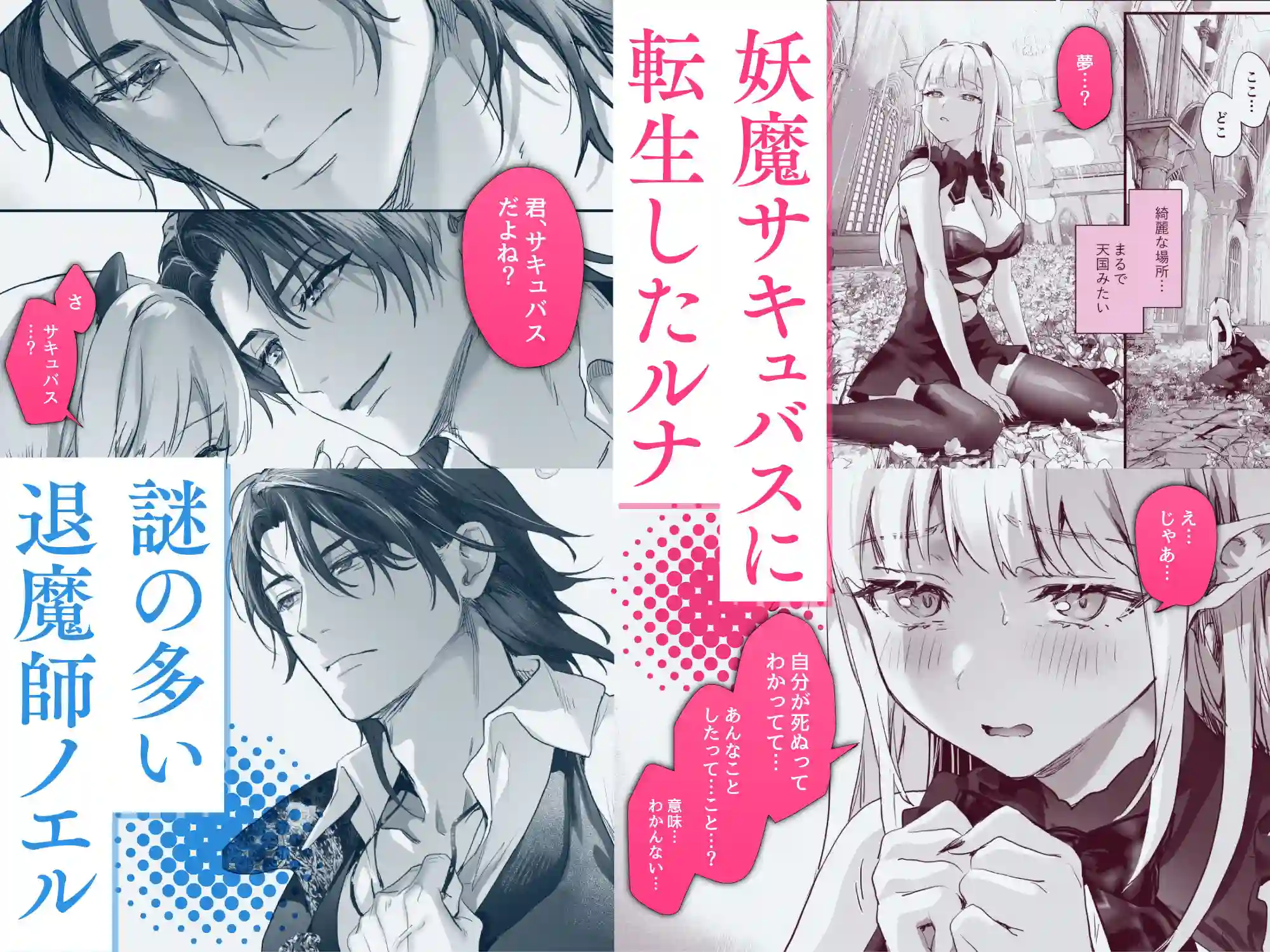 【サゲジョー】によるエロ漫画同人誌作品【ワケアリ退魔師は転生サキュバスと死を賭けた恋をする(d_633486)】のサンプル_01