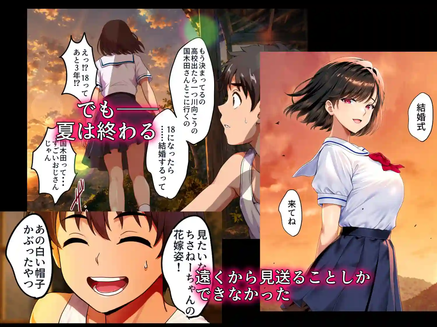 【焼酎MAC】によるエロ漫画同人誌作品【空蝉の唄〜幼馴染の人妻女将と、年に一度の逢瀬〜(d_791025)】のサンプル_02